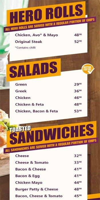 Steers menu