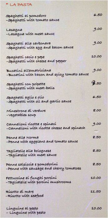 Menu di Di Biagio & Ray Srl 