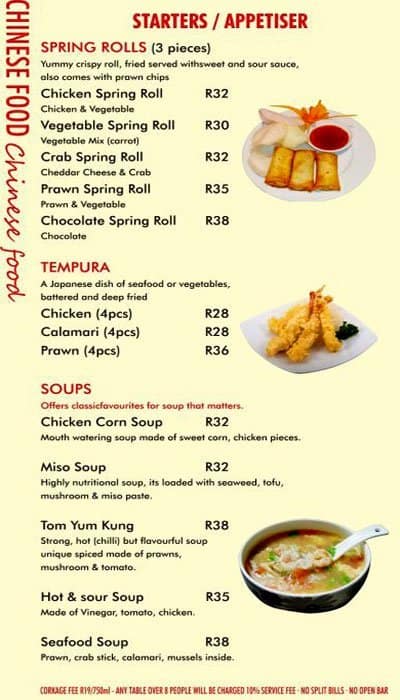  Asian  Asia  Menu  Menu  for Asian  Asia  Bellville Cape Town 