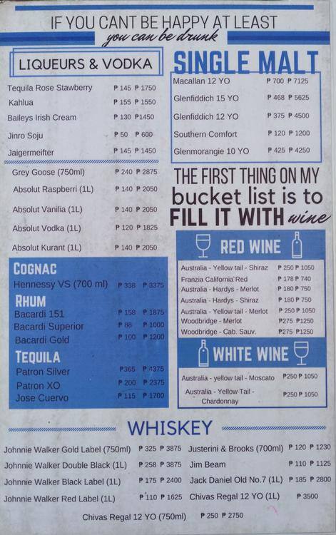 Menu at Enuman.ph pub & bar, Muntinlupa, Weidmann's Plaza