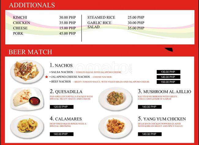 Menu at Café 1700 restaurant, Parañaque, 1700 Bradco Ave