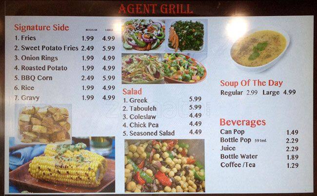 Agent Grill Express menu