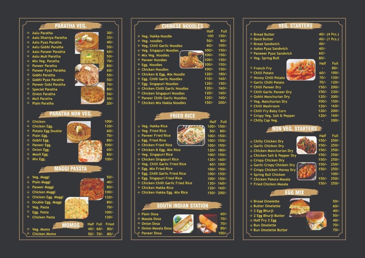 Menu at Shankar Fast Food, Noida, D-16