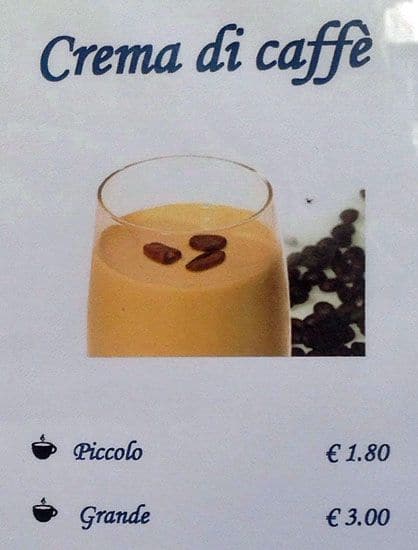 Menu di Bar Castello Fra & Fra 