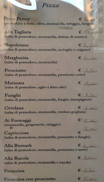Menu di Penny 