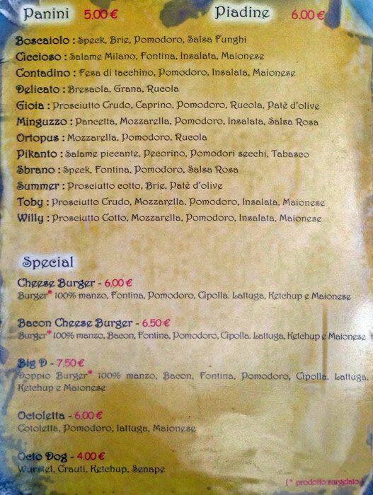 Menu di Octopus Srl 