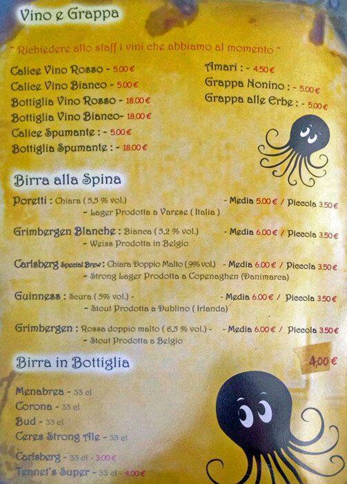 Menu di Octopus Srl 