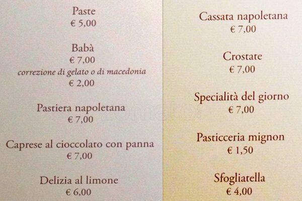 Menu di La Caffettiera 