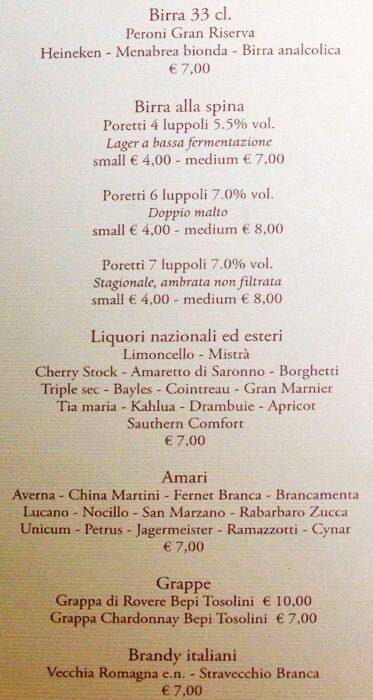 Menu di La Caffettiera 