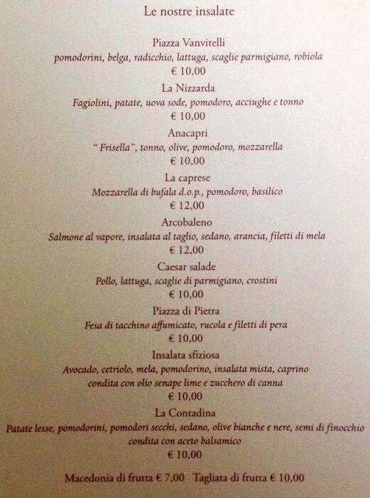 Menu di La Caffettiera 