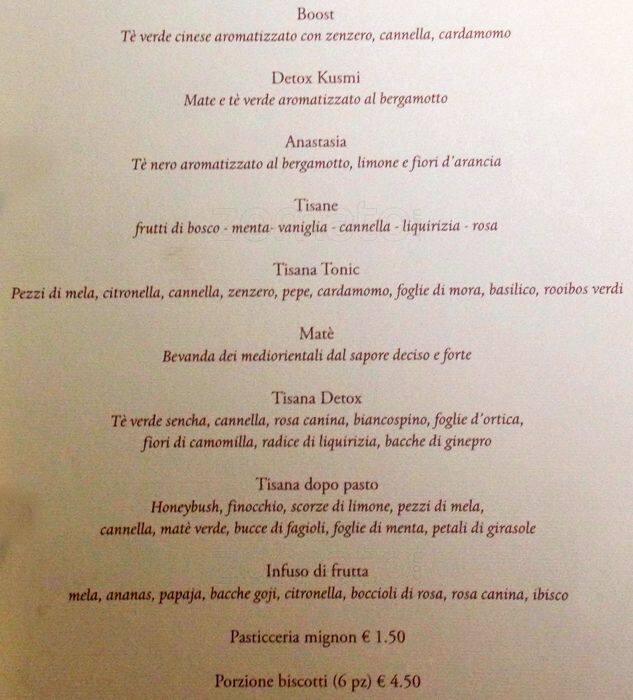Menu di La Caffettiera 