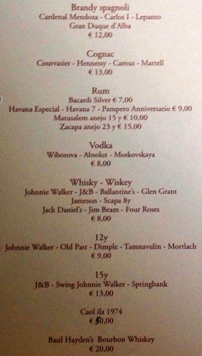 Menu di La Caffettiera 