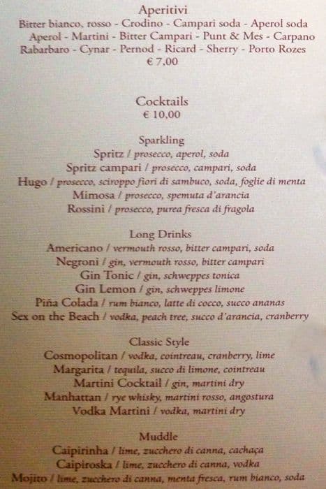 Menu di La Caffettiera 