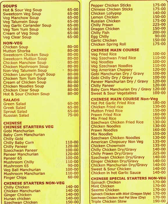 Red Pepper Menu, Menu for Red Pepper, Mandi Mohalla, Mysore Zomato