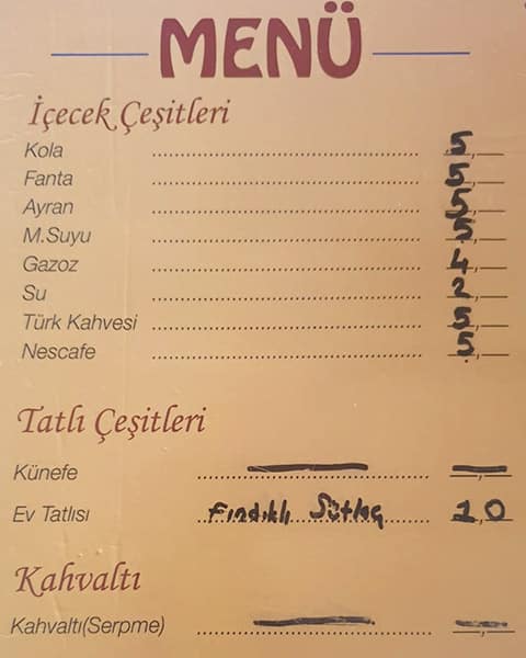 pideci ali usta menu menu for pideci ali usta polonezkoy istanbul