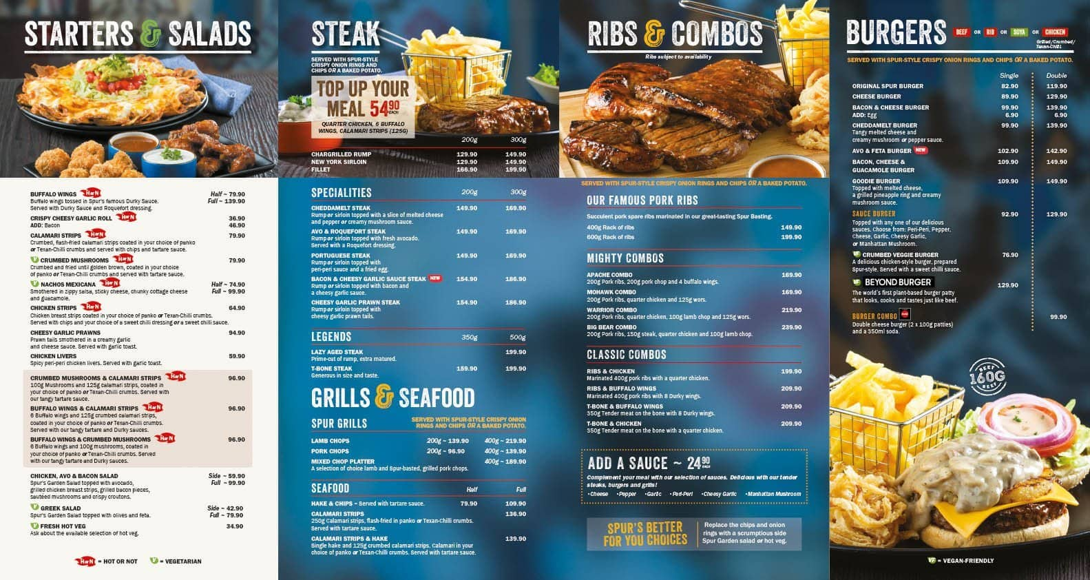 Menu de Tucson Spur