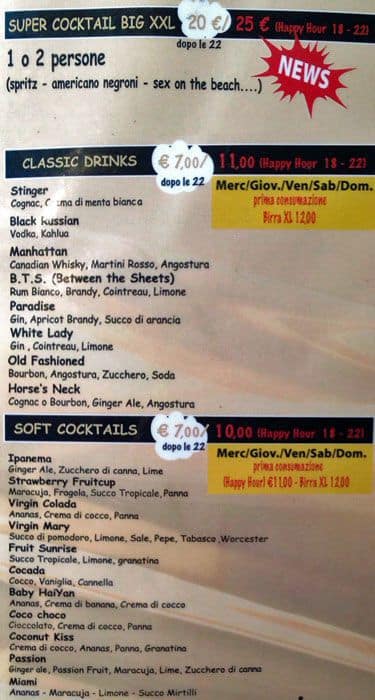 Menu di Ciu's 