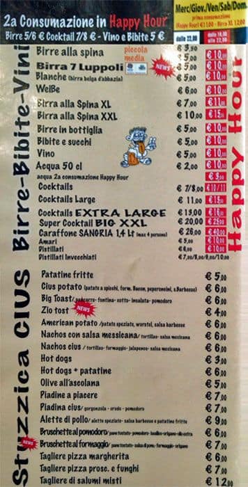 Menu di Ciu's 