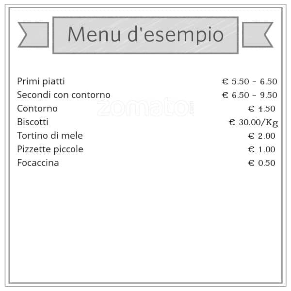 Menu di Gastronomia Nuova Bertazzoni 