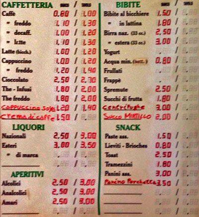 Menu di Coffee & Eat 
