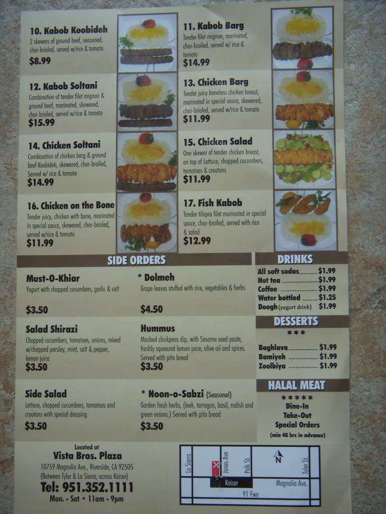 Carta de Kabob House