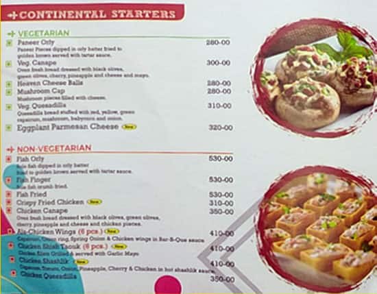 Chaskaa menu