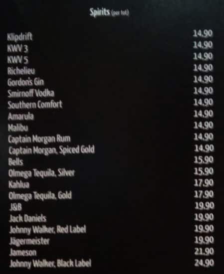 Barcelos menu