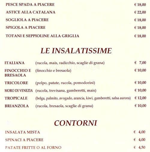 Menu di Ristorante Timebrek (BTM) 