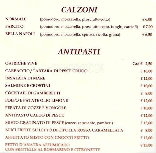 Menu di Ristorante Timebrek (BTM) 