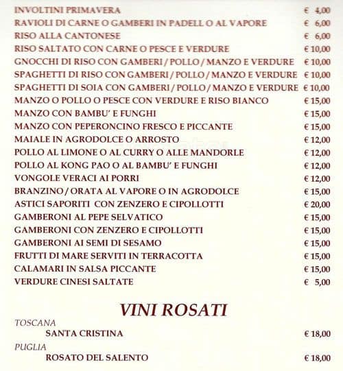 Menu di Ristorante Timebrek (BTM) 