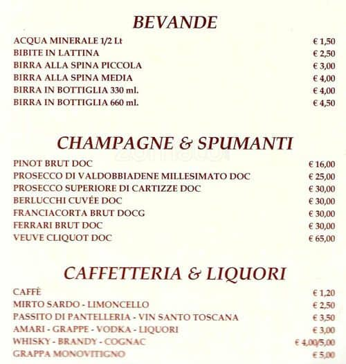 Menu di Ristorante Timebrek (BTM) 