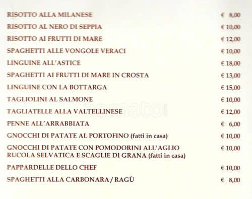 Menu di Ristorante Timebrek (BTM) 