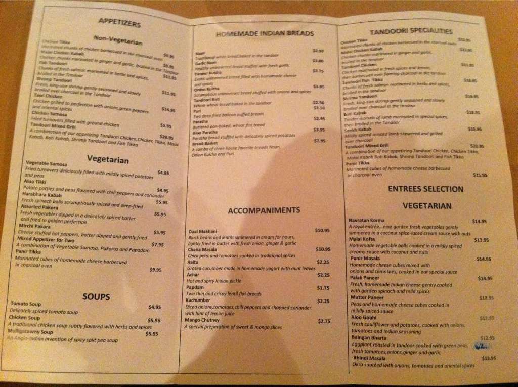 the cross menu