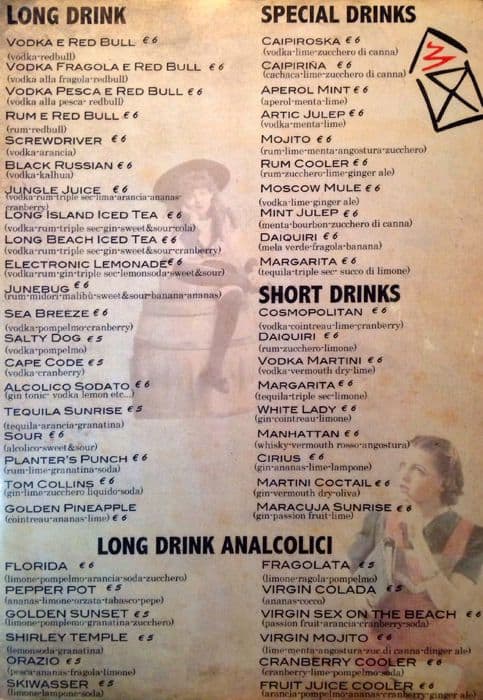 Menu di PonteTazio 1923 