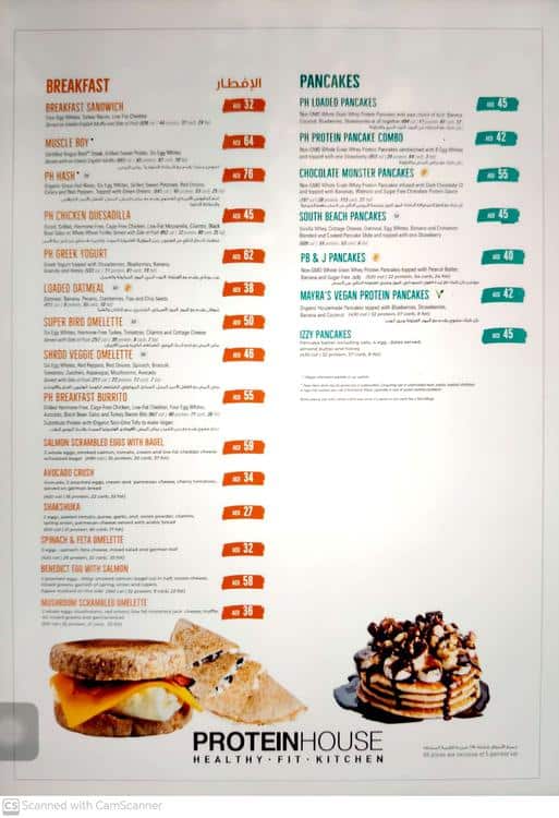 Menu of Protein House, Jumeirah 1, Dubai