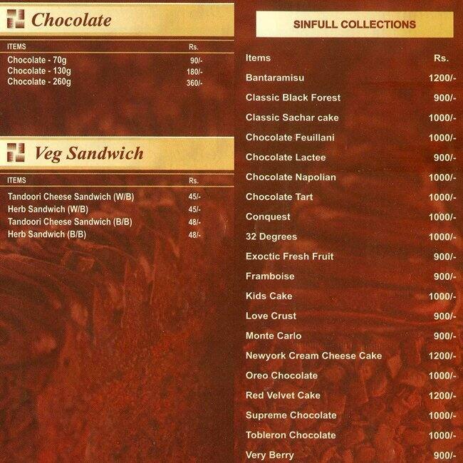 Menu at Ribbons & Balloons, Ulhasnagar, No 3