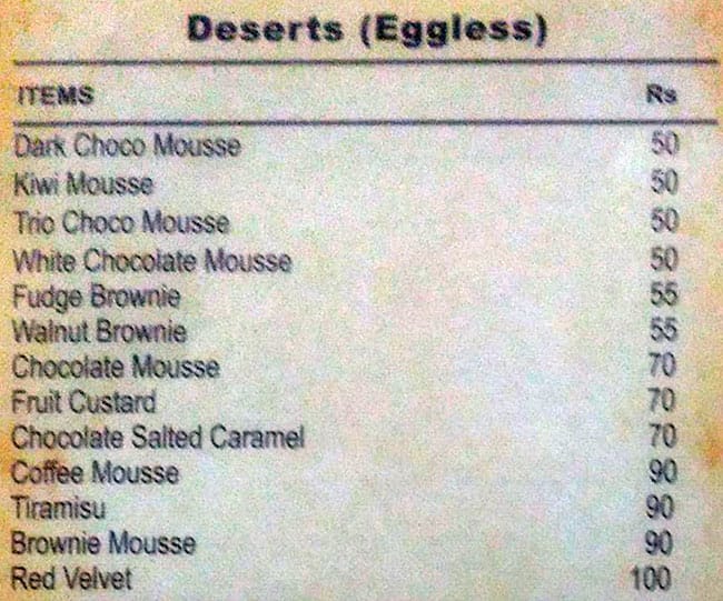 Menu at Ribbons & Balloons, Thane, Chikhladevi Rd.