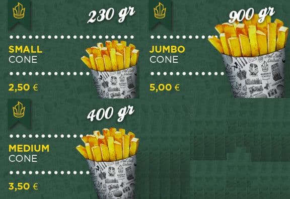 Menu di Queen's Chips 