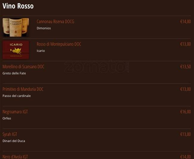 Menu di Sacco 