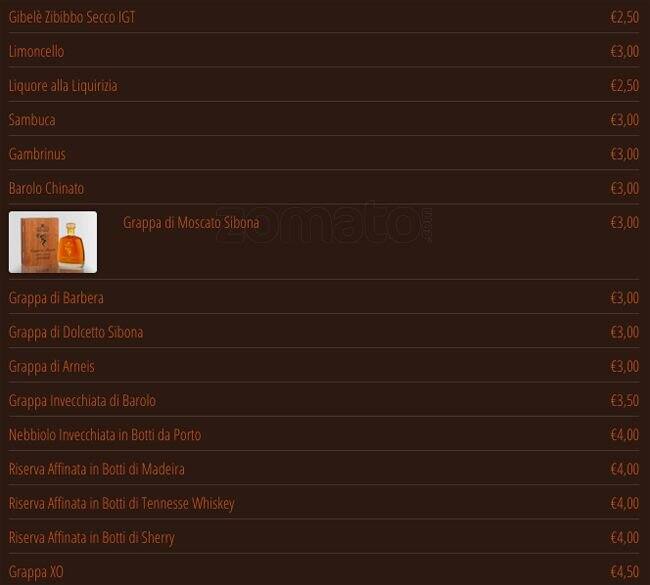 Menu di Sacco 