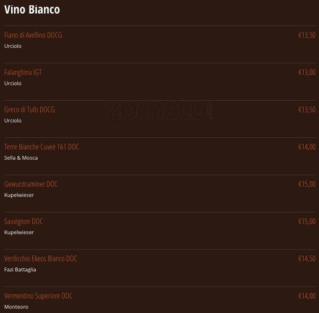 Menu di Sacco 