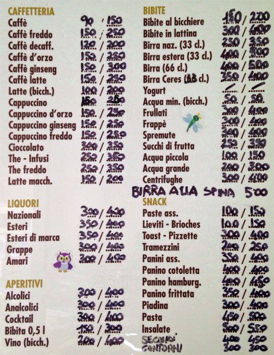 Menu di Green Bar 