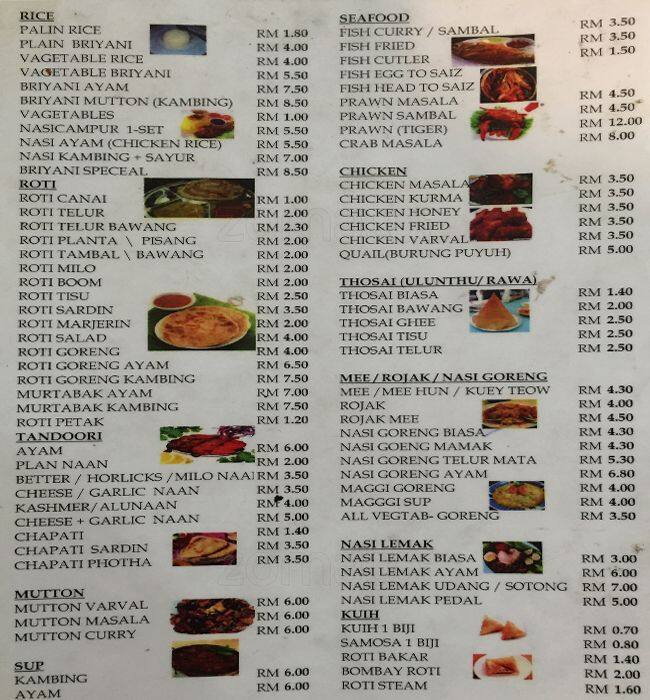 Restoran Fahtimaa Cheras Sdn. Bhd. Menu - Zomato Malaysia