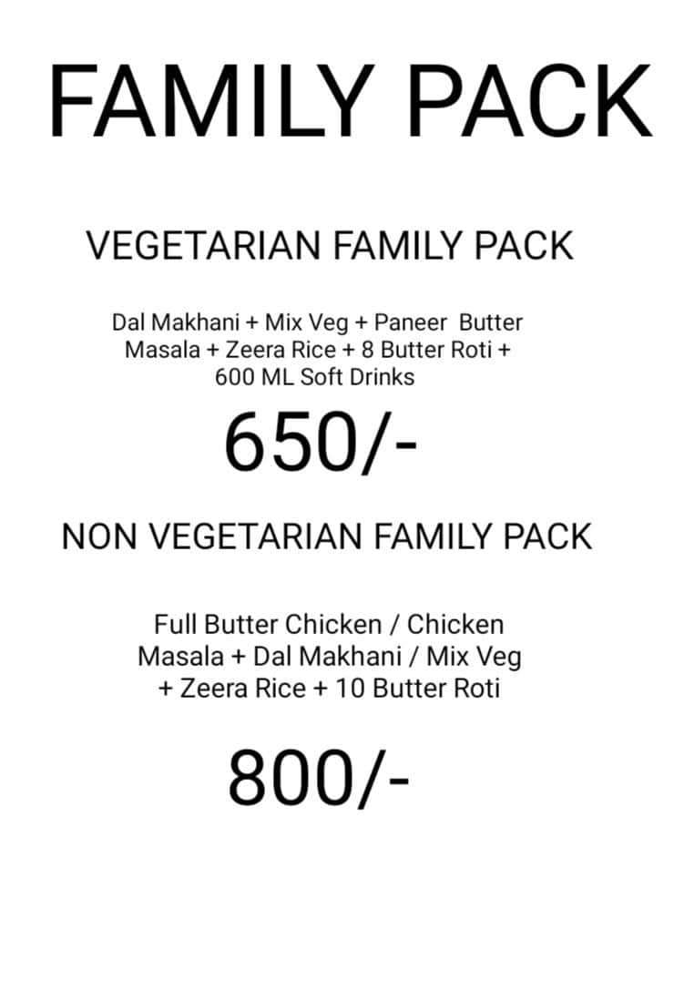 Mohit Restaurant menu