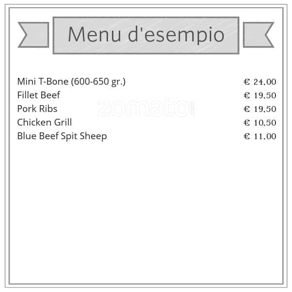 Menu di Blue Beef 