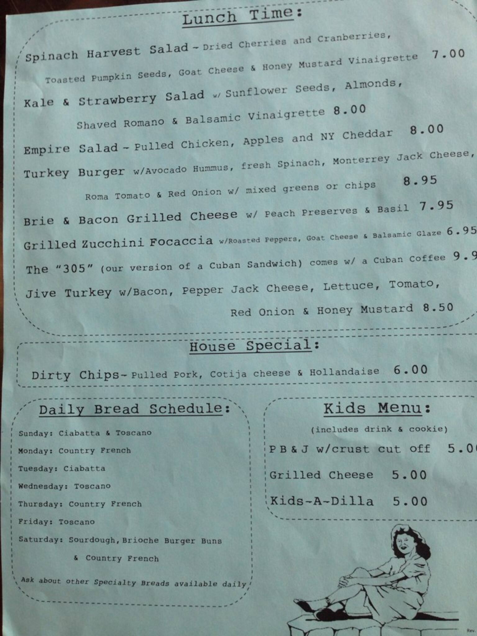 Lulu's Bread & Breakfast Menu Urbanspoon/Zomato