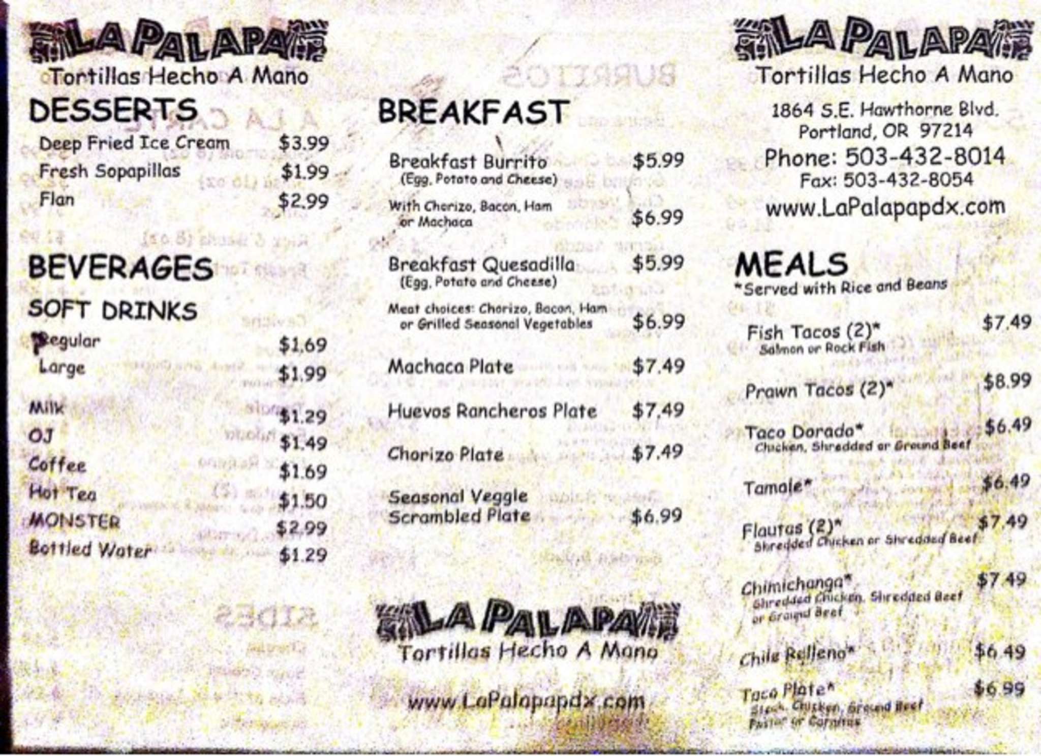 Sandoval's Tequila Grill Menu Urbanspoon/Zomato