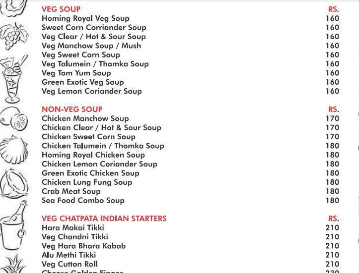 Menu of Hotel Twins, Thane East, Thane