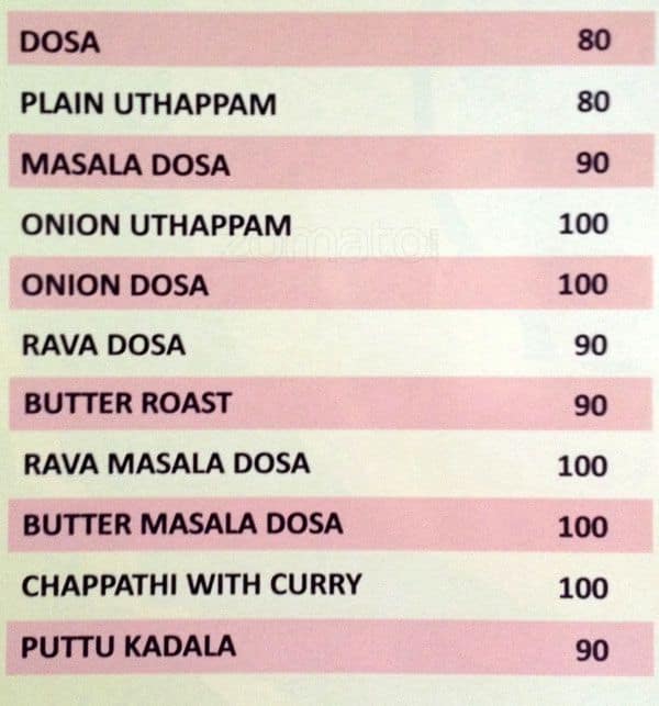 Kempu menu