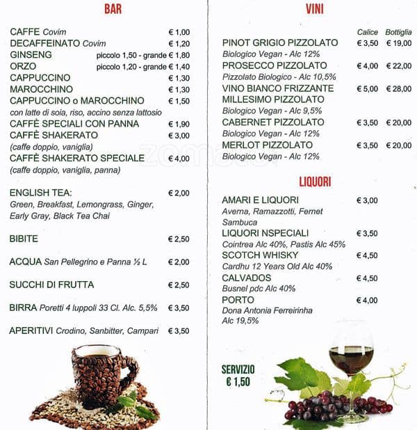 Menu di Quintessenza 